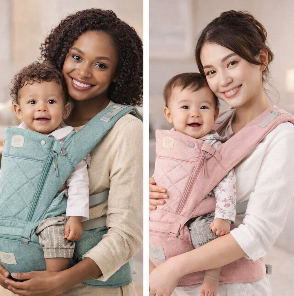 GentleNest™ ComfortCarry Baby Carrier with Hip Seat